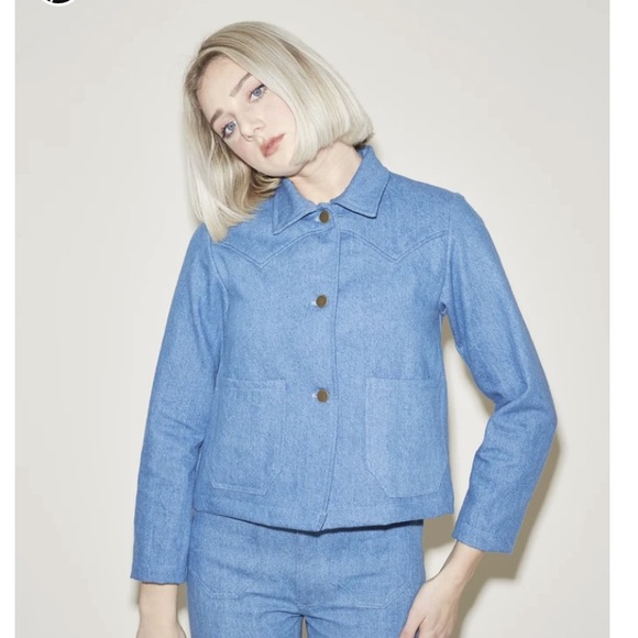 lykke wullf Jackets & Blazers - lykke wullf ranch jacket denim.blue